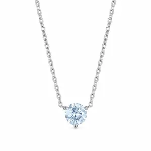 The Azure — Blue Diamond Solitaire Necklace