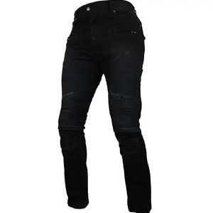 SKYLINEWEARS Men’s Denim Motorbike Jeans with Protective Lined and Pads Cotton Fabric