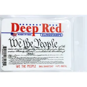 We The People Rubber Cling Stamp