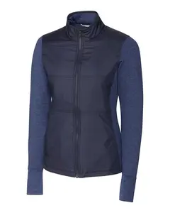 Cutter & Buck Stealth Hybrid Quilted Women's Full Zip Windbreaker Jacket