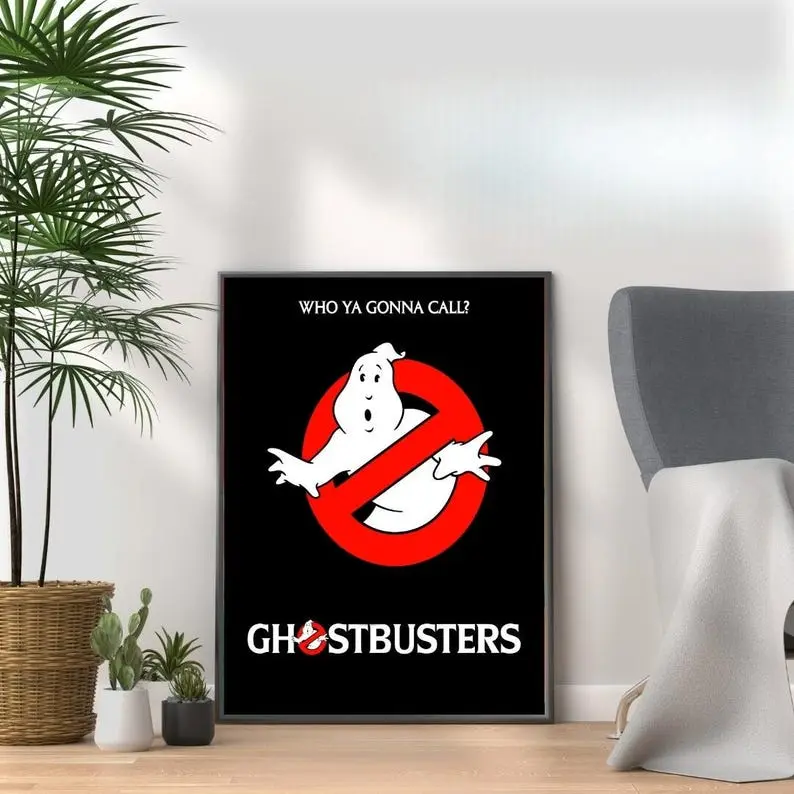 Ghostbusters - Vintage 80s Movie Print - Retro Film Wall Art Collection for Nostalgic Movie Lovers & Pop Culture Fans