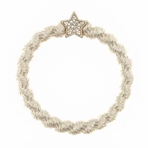 Gold Star - Winter white Hair tie