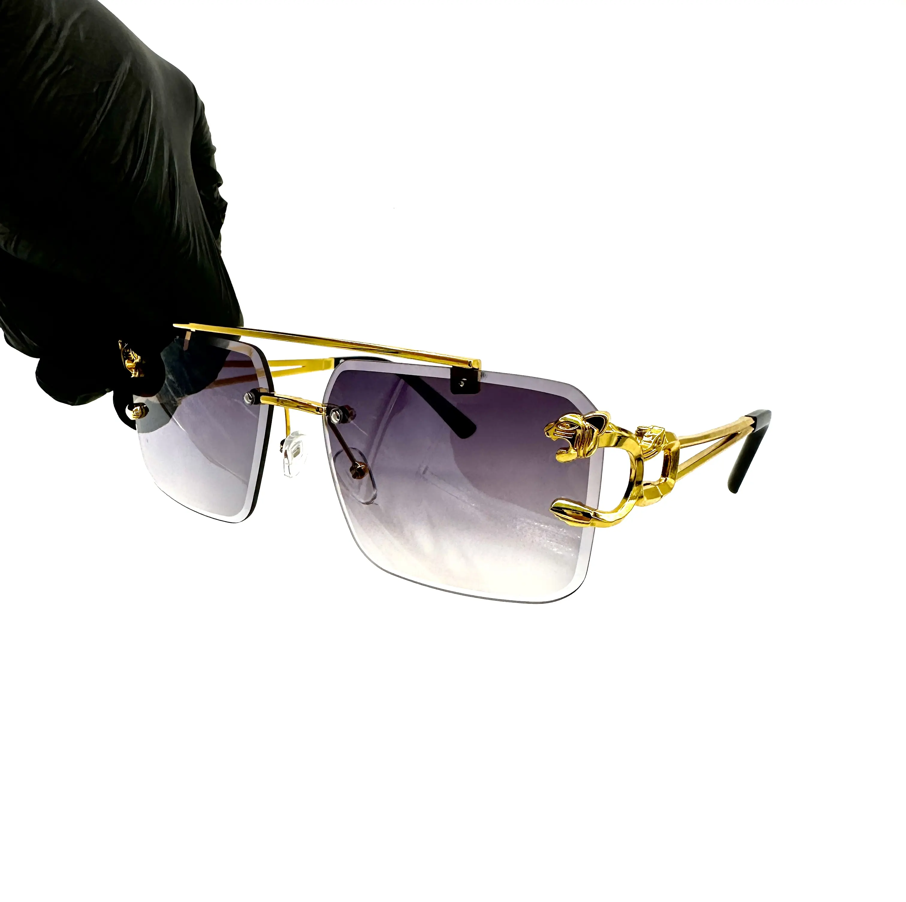 Gold/Silver Buffs Panther Jaguar Gold Frame Vintage Hiphop Shades/Sunglasses