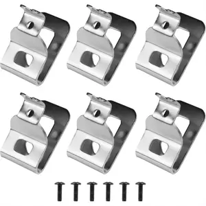 6PCS Belt Clip for Dewalt,304 Stainless Steel Drill Belt Clip Hook for Dewalt,Drill Replacement Belt Hook N268241 With Screws Fit for 20V Power Drill Drivers DCD980/L2 DCD985/L2 (A-Sliver)