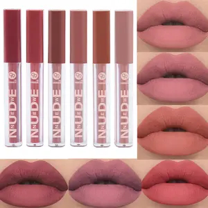 6Pcs Liquid Lipstick Lipgloss Set for Women - Original 24-Hour Long Lasting Matte Lipsticks Makeup Moisturizing