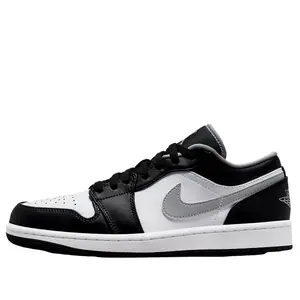 Nike Air Jordan 1 Low Black / Particle Grey - White  553558-040 Men's