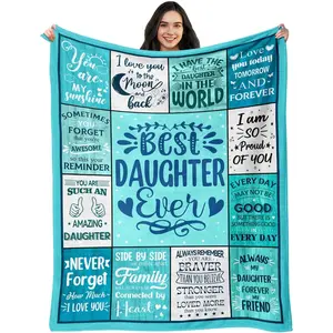 Easter Basket Stuffers for Teen Girls - Birthday Gifts for Daughter Adult from Mom And Dad - Unique Daughters Birthday Gift Ideas - Best Daughter Ever Presents - To My Daughters Blanket Gift