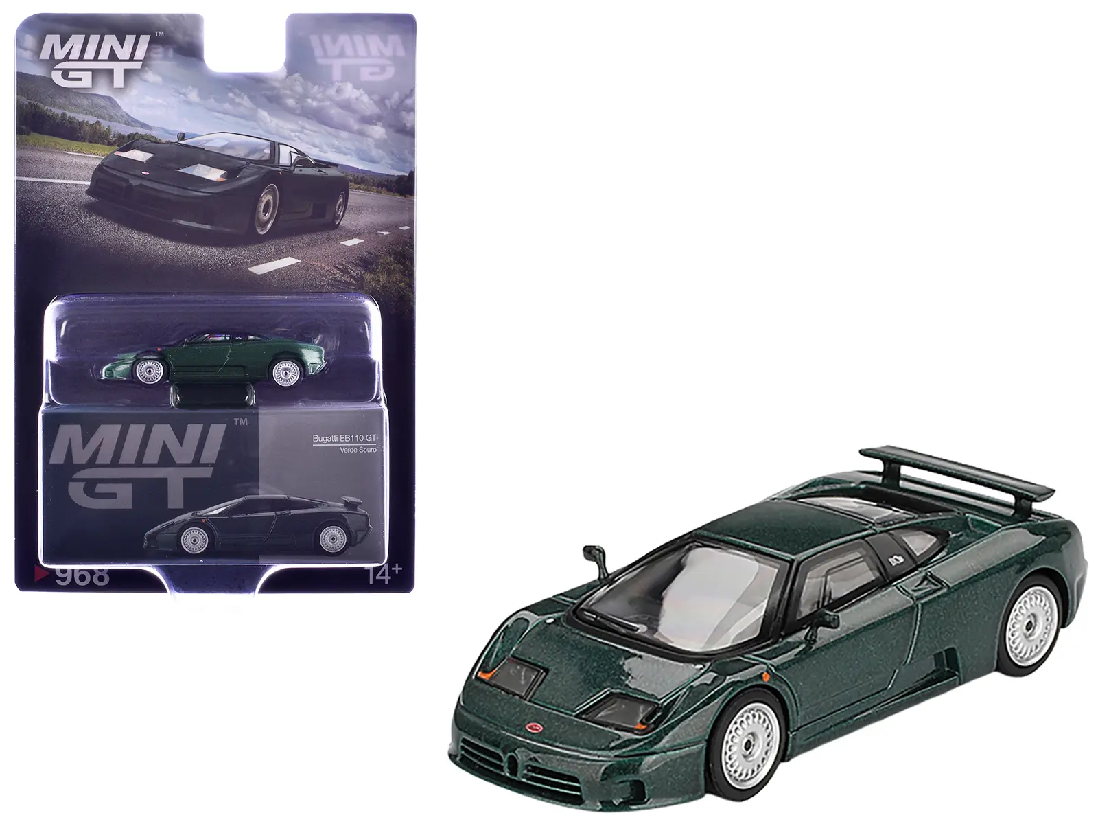 Mini GT 1:64 Bugatti EB110 Super Sport – Blu Bugatti #890, Edizione Limitata 2025