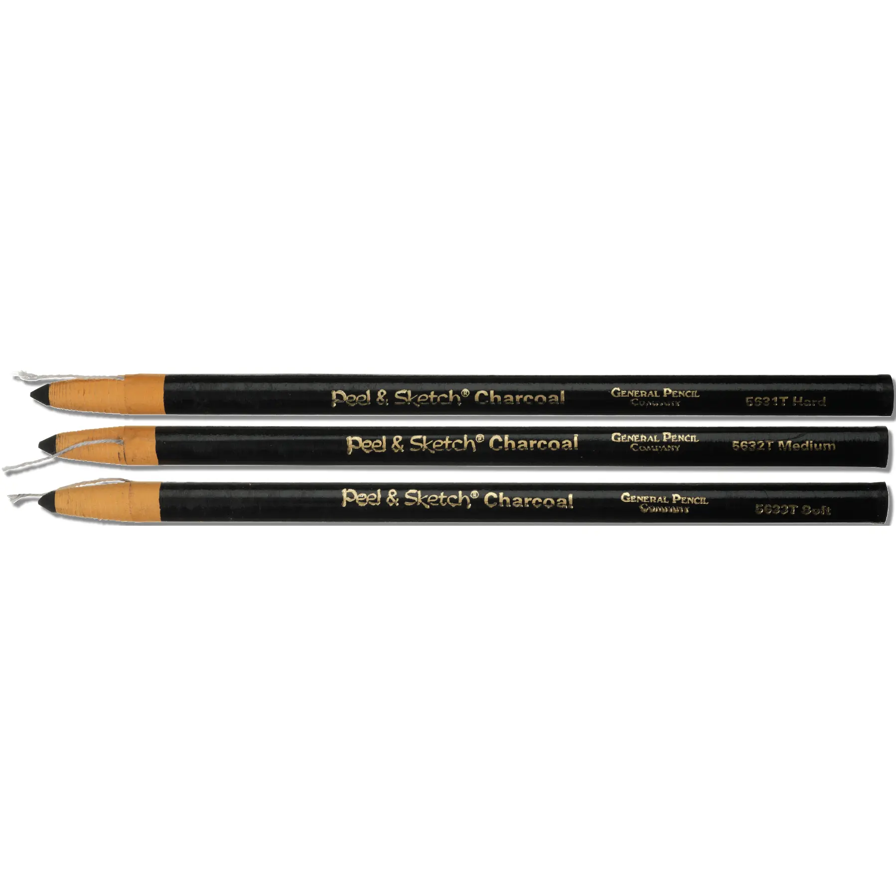 General's Peel & Sketch Charcoal Pencils General's Peel & Sketch Charcoal Pencils