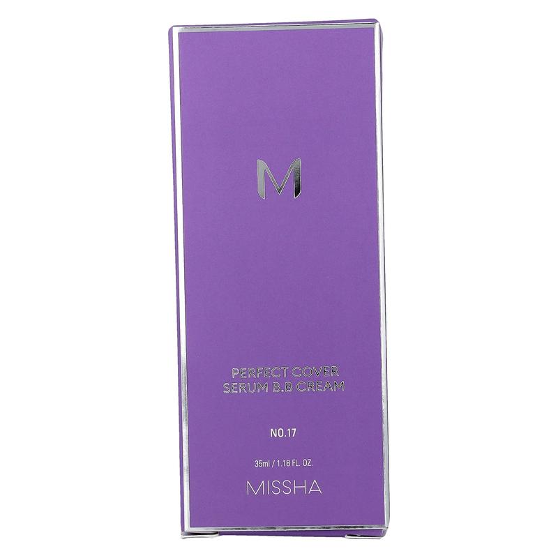 Missha Perfect Cover Serum B.B Cream, No. 17 Fair, 1.18 fl oz (35 ml)
