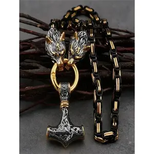 Men's Punk Style Hammer Design Pendant Necklace, Fashion Jewelry for Party, Daily Clothing Decor, Trendy All-match & Exquisite Jewelry for Birthday Gift