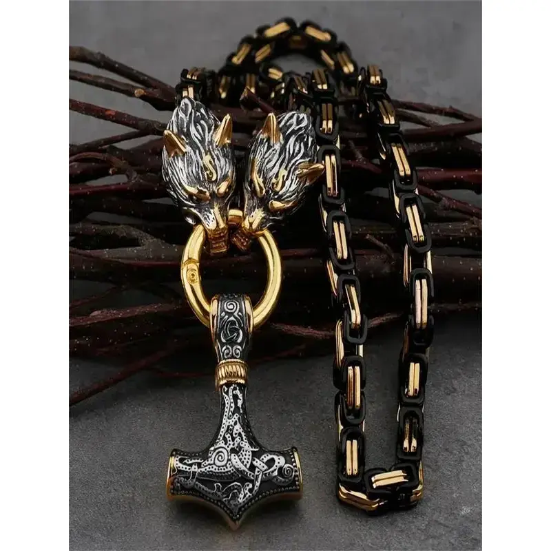 Men's Punk Style Hammer Design Pendant Necklace, Fashion Jewelry for Party, Daily Clothing Decor, Trendy All-match & Exquisite Jewelry for Birthday Gift Men's Punk Style Hammer Design Pendant Necklace, Fashion Jewelry for Party, Daily Clothing Decor, Trendy All-match & Exquisite Jewelry for Birthday Gift