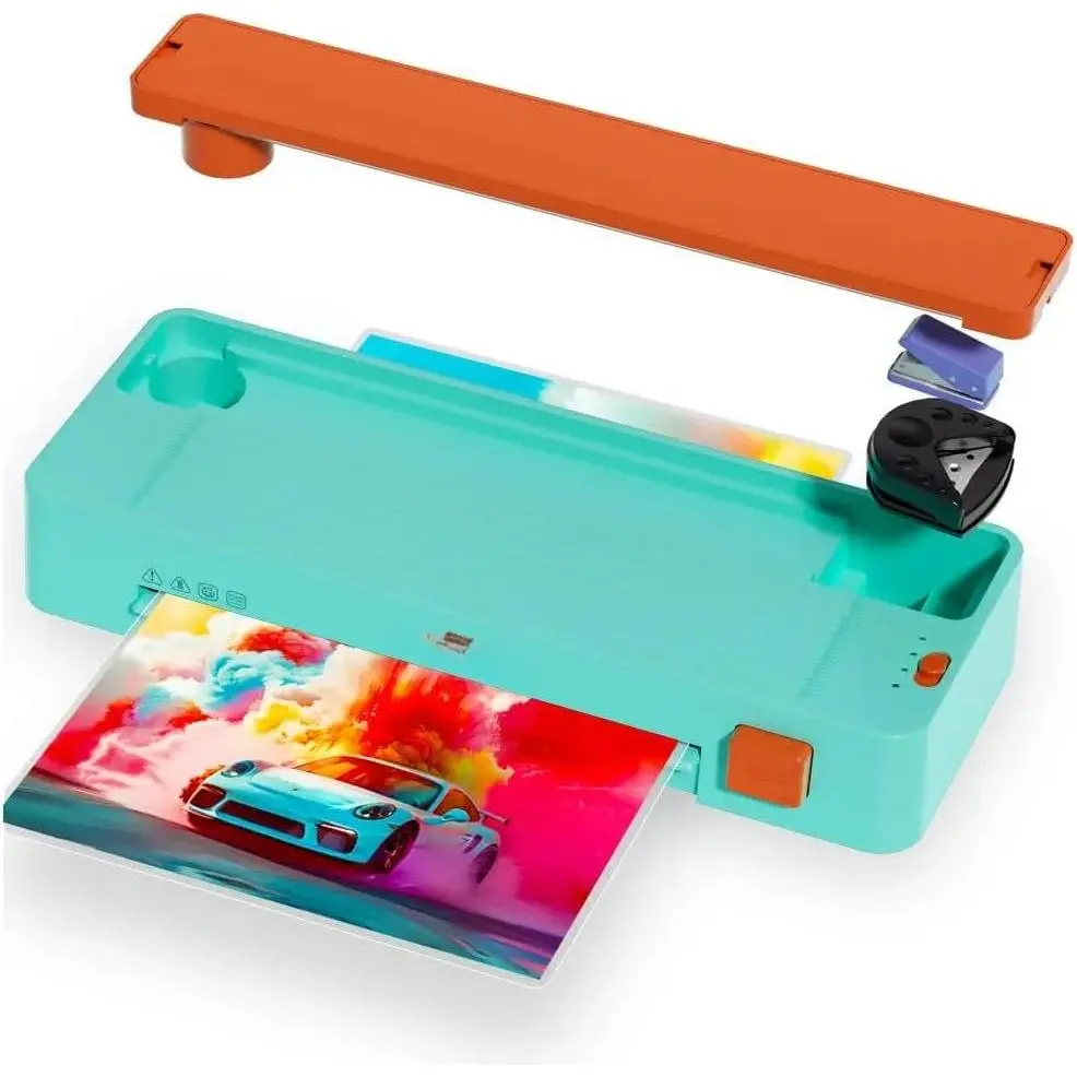 Thermal Laminator Machine A4 for Documents and Photos,110v (Orange), Trimmer