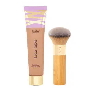 tarte super-size face tape full-coverage waterproof foundation & brush
