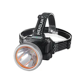 USB Rechargeable Headlamp, Portable Headlamp with 3 Modes, Headlight for Work Fishing Camping Adventure, Flashlight Lighting