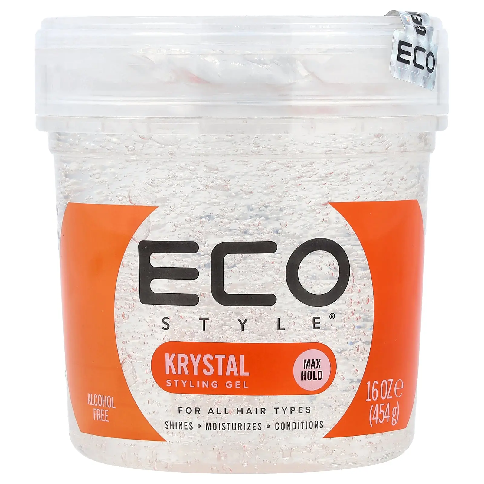 Eco Style Styling Gel, Max Hold, All Hair Types, Krystal, 16 oz (454 g) Eco Style Styling Gel, Max Hold, All Hair Types, Krystal, 16 oz (454 g)