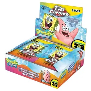 2025 Topps Chrome Spongebob Squarepants Hobby 25th Anniversary Box - Entertainment Trading Cards Collectibles