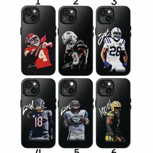 Football Players Phone Case, Football Fans 2025 Phone Cover Compatible with iPhone X, 11, 12, 13, 14, 15, 16, 17 Series & Galaxy Series