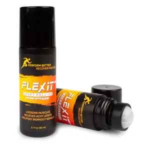 FLEXiT Sport Roll-On - Topical Magnesium Based Pain Relief for Muscles & Joints - 2.7 fl oz - Trusted by Athletes for Back, Neck, Muscle, and Joint Pain Relief