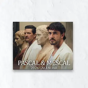 Paul Mescal Pedro Pascal 2026 Calendar, Funny Celebrity Wall Planner, Fan Crush Gift for Her, Pop Culture Merch, Holiday Gift