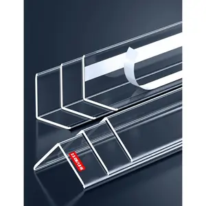 6PCS Clear Self-Adhesive Wall Corner Protectors Corner Guards & Edge Protector for Wall Door Frame Cabinet Baseboard Table Stair (40" X 1.0")