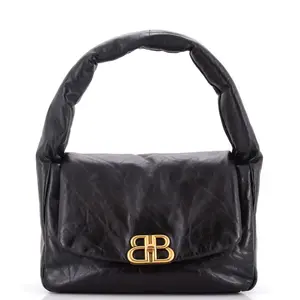 Pre-owned Balenciaga Leather Shoulder Bags Monaco Sling Bag Padded Large by Rebag