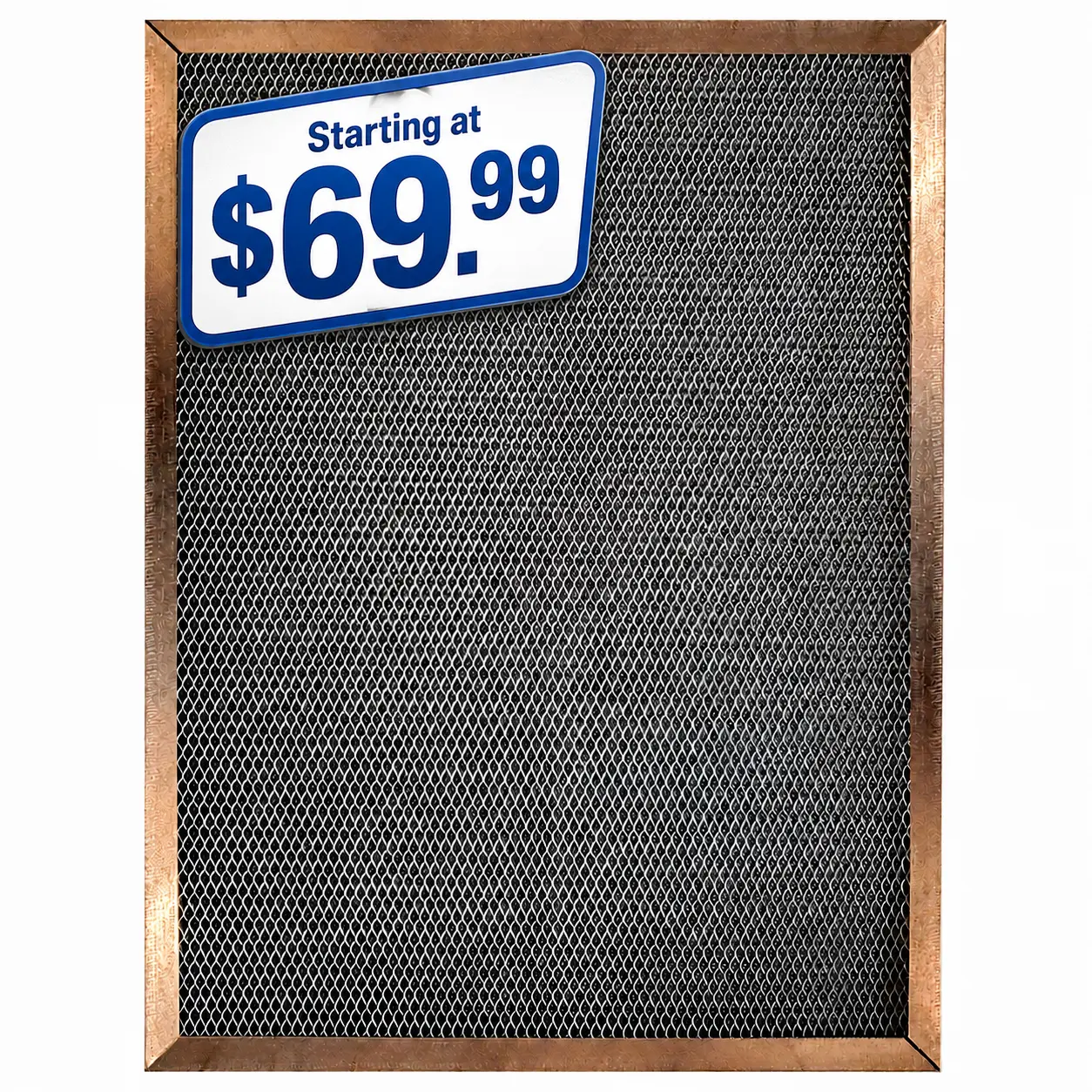 SILVER (1 INCH THICK) - The Economical Washable, Permanent, Electrostatic A/C Furnace Filter