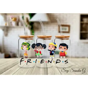 Chespirito Friends - UVDTF Wrap for cups/hard surfaces sticker Adhesive Vinyl Decal