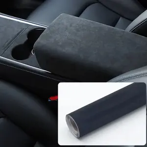 Self-Adhesive Suede Fabric Wrap Roll Microfiber & Synthetic Suede Stretch Film for Car & Home Decorate