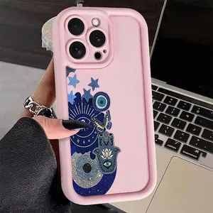 Creative Evil Eye Butterfly Pattern Tpu Anti-Drop Phone Case, Fits iPhone 17 Pro Max 16 Pro Max 15 Pro Max 14 Pro Max 11 12 13 14 15 16 XS XR X Series