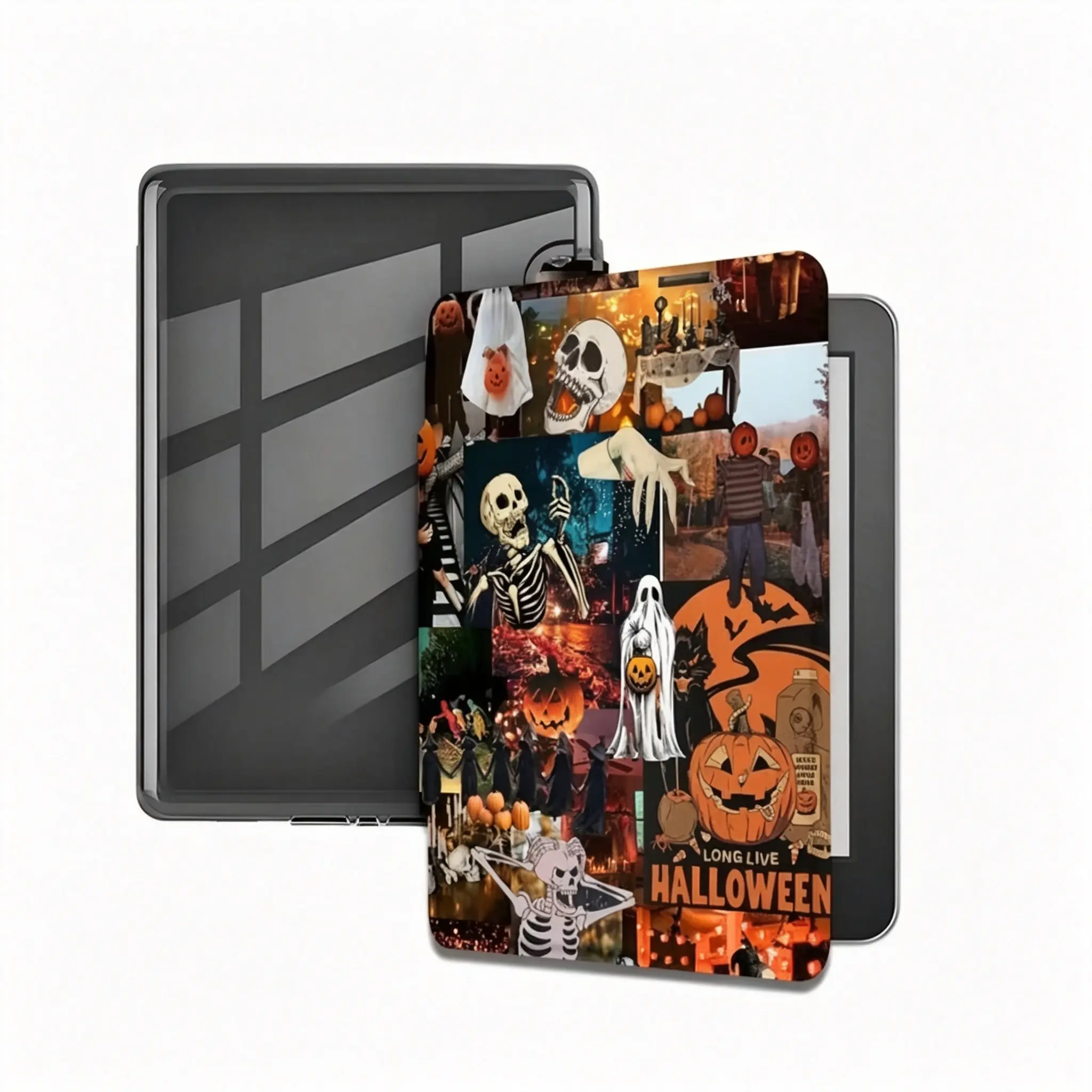 Halloween Theme Kindle Series Protective Case - Compatible with 5th/6th/7th/8th/10th/11th/12th Gen (2024/2025) 5/6/6.8/7in Devices, Ultra-Clear Soft Transparent TPU Back Casing, Mom Gift Electronics Accessories