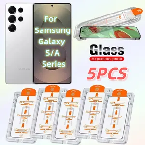 5-Pack Samsung Galaxy Screen Protector Film, HD Clear Anti-Scratch Design, Compatible with Multiple Models, Easy Installation