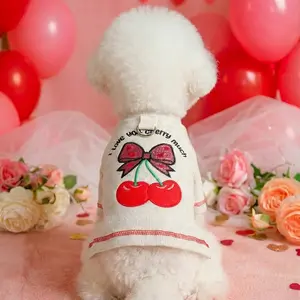 Cherry Underwear Pet Dog Valentine's Day Cute Clothing Teddy Bichon Pomeranian Chihuahua Small Dogs Clothes