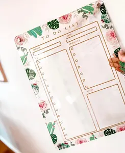 Votonae Acrylic Magnetic Fridge Calendar Set