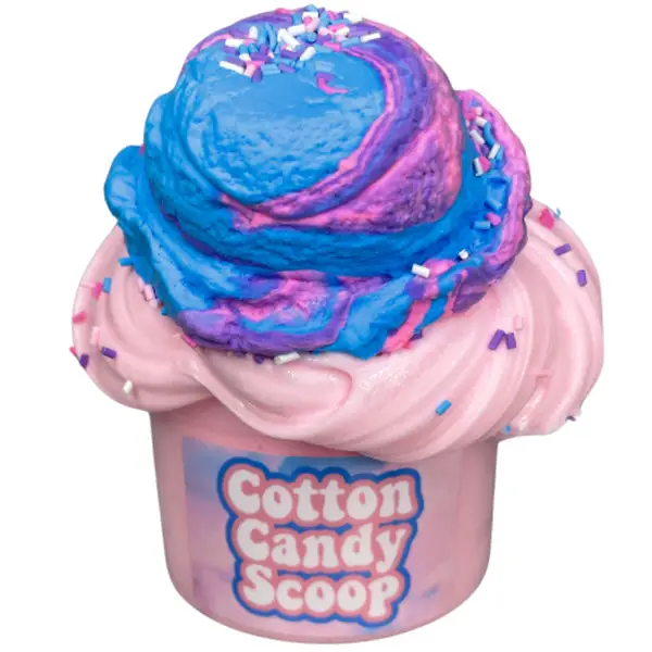 Cotton Candy Clay Ice Cream Scoop DIY Kit Mixing