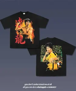 2 Sided BRUCE LEE 2 Shirt, Vintage movie Shirt Merch 2026 Graphic T-shirt, Gift For Fan