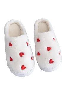 Quiet Lightweight Comfortable Indoor Slippers, Cute Heart-Shaped Couple Home Slippers, Super Soft Shock-Absorbing Shoes