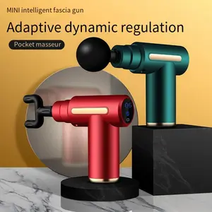 4-in-1 Mini Fascia Gun: 6 Speeds, 6mm Deep Tissue Massage, USB-C Rechargeable, 0.6kg Portable Design with 4 Interchangeable Heads for Muscle Relief – 6-Hour Battery, Ideal for Home, Gym & Travel