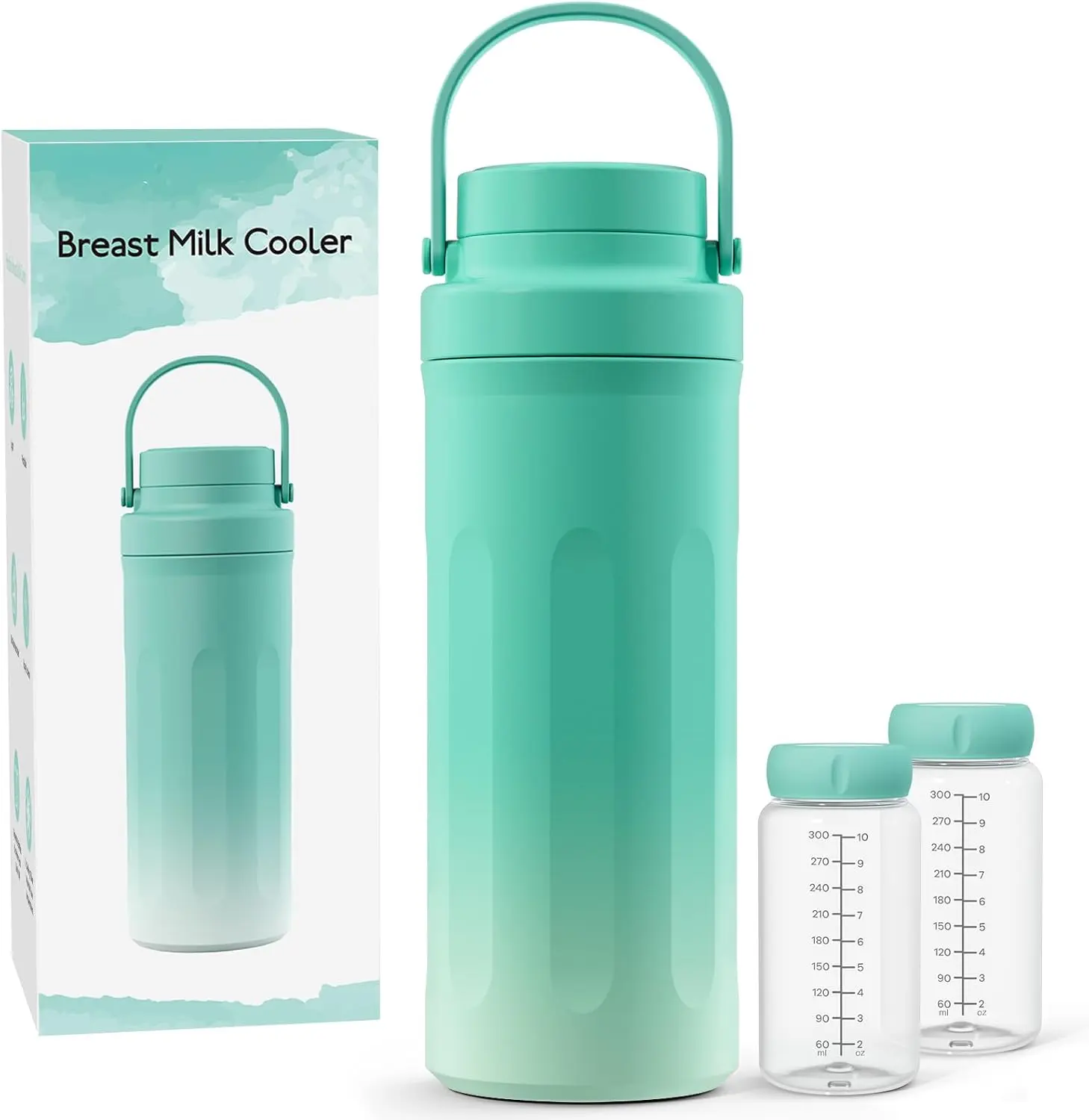 Deal 22oz Portable Breast Milk Cooler for, 24 Hours Long-Lasting Cold Preservation Large Capacity Travel Breastmilk Cooler Cup with Leak-Proof Lid Seal, On-the-Go Milk Fresh Keeper for Breastfeeding Moms, Ideal Mothers Day Gift Summer Sale