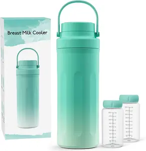 Deal 22oz Portable Breast Milk Cooler for, 24 Hours Long-Lasting Cold Preservation Large Capacity Travel Breastmilk Cooler Cup with Leak-Proof Lid Seal, On-the-Go Milk Fresh Keeper for Breastfeeding Moms, Ideal Mothers Day Gift