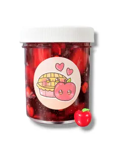 Apple Pie Jelly Cube Slime – Clear Slime with Charms & Sprinkles