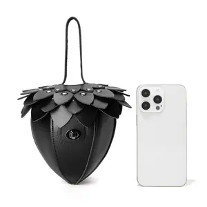 Hot New Retro Style Creative Women's Small Waist Bag Mini Coin Purse Lipstick Bag Adorable Acorn Leather Pouch: Retro Style + Cute Storage For Outdoor & Daily Vibes