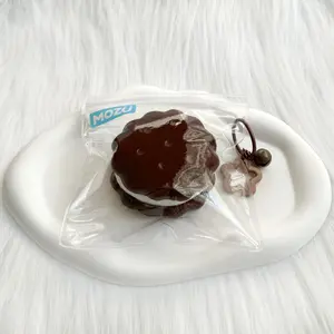 [Classic Squish Texture] taba squishy Choco Pie , Fidgets Toy for Stress Relief & Fun – Perfect for Party, Birthday, Holiday & Christmas Gifts – Silicone Material [135g]