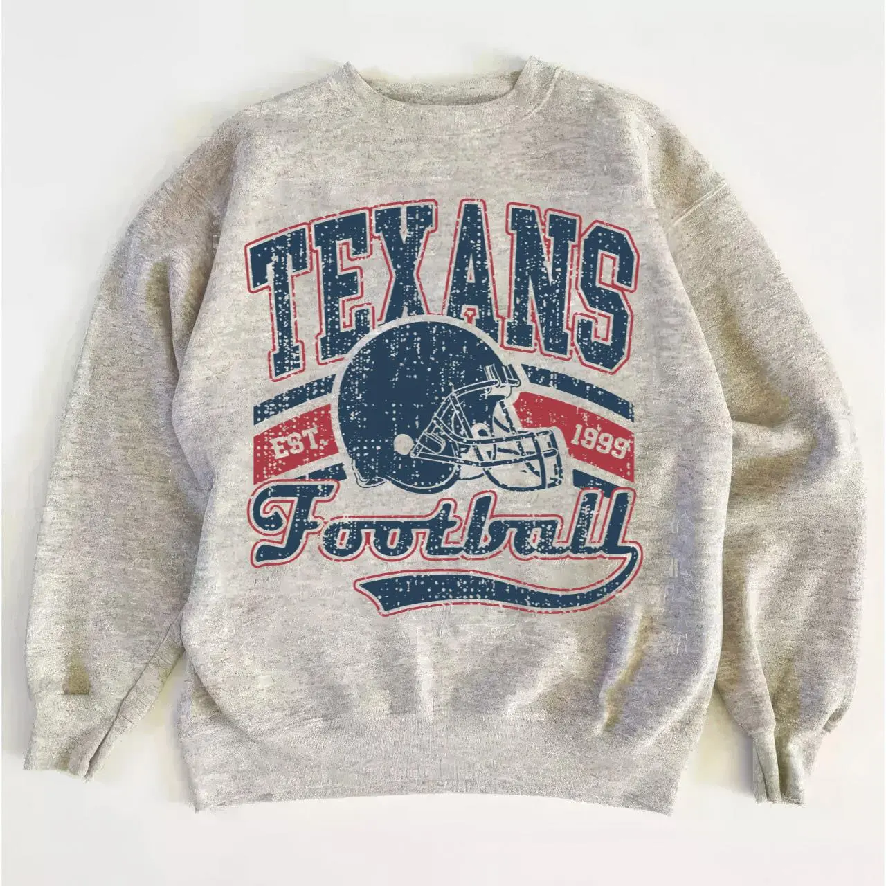Texans Football Sweatshirt, Crop Top Style for Game Day, Trendy Football Fan Gift Pullover