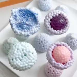 Crunchy Bead Stress Ball Squishy – Satisfying ASMR Fidget Toy for Stress Relief & Anxiety, Sensory Squish Ball for Kids & Adults, Relaxing Desk Toy, Unique Christmas Gift