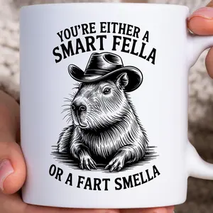 , Funny Capybara Mug, Trash Panda, Meme Mug Cartoon VG4