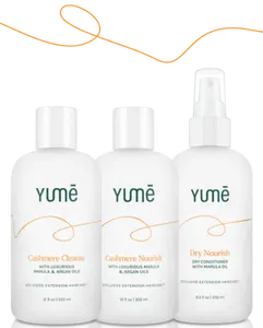 THE STARTER CASHMERE COLLECTION Exclusive Extension Haircare | Hair Extension Starter Collection Including Cashmere Cleanse, Cashmere Nourish & Dry Nourish