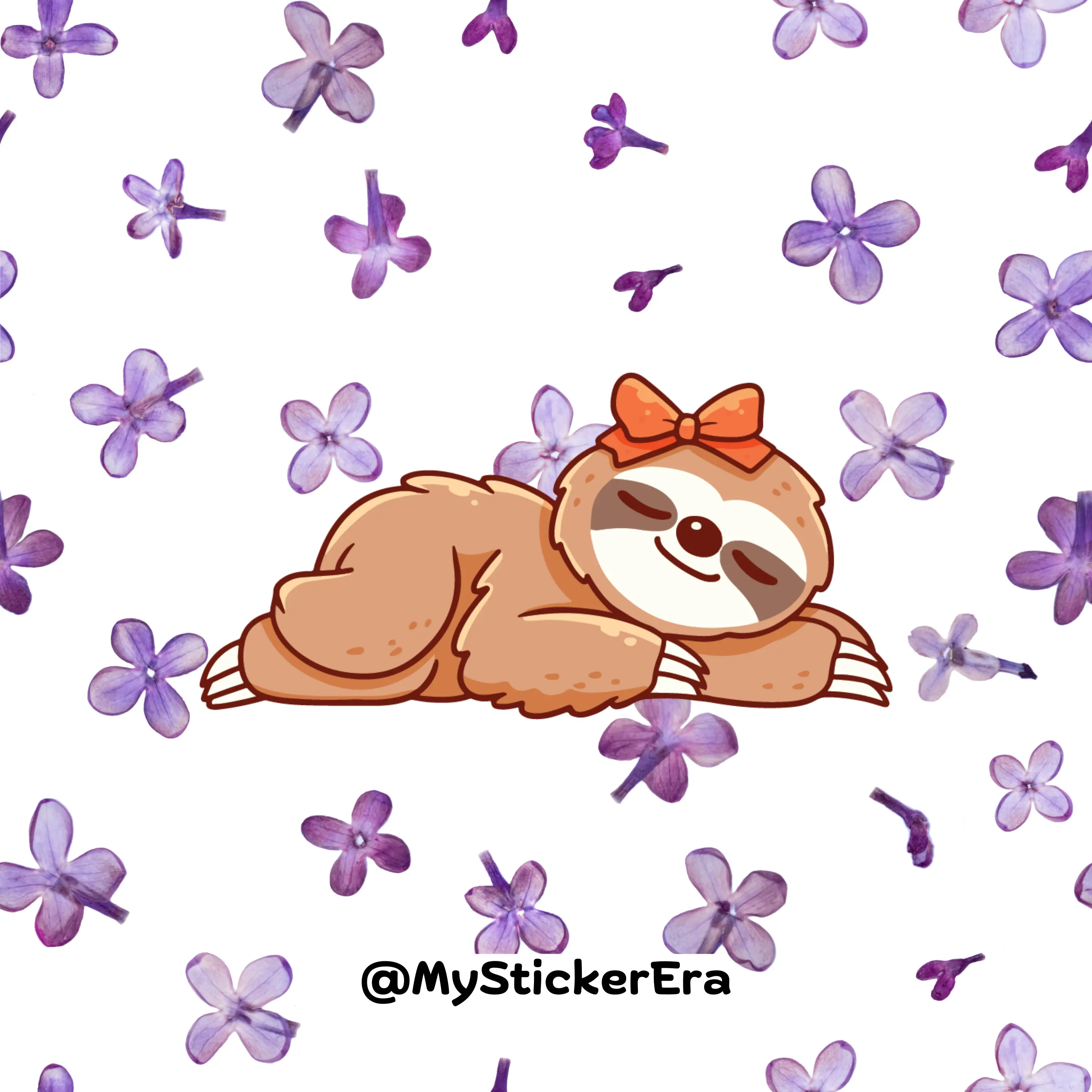 Kawaii Sloth | "Sleep Away" | Sticker for Sleep lovers | Cute Glossy Sloth Sticker | Waterproof | Gifts for Sloth Lovers | Gift Idea |