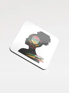 Celebrate Black History Glossed Cork Coaster