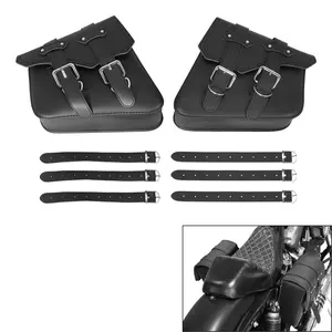 TCMT Black Saddlebags Side Luggage Saddle Bags Fit For Harley Sportster XL883 XL1200